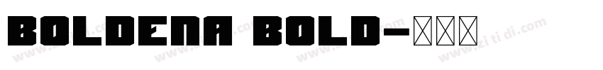 Boldena Bold字体转换